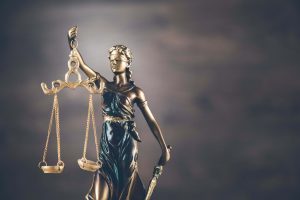 Lady justice holding a scale